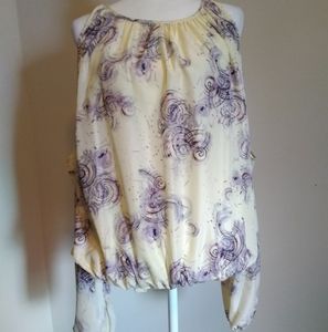 Ali + Kris cold shoulder blouse NWT